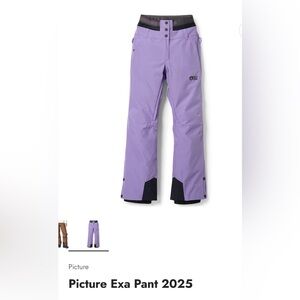 Women’s Picture EXA purple ski pants. 2025 season